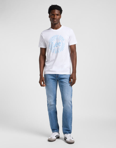 Lee Men's Logo T-Shirt in Bright White